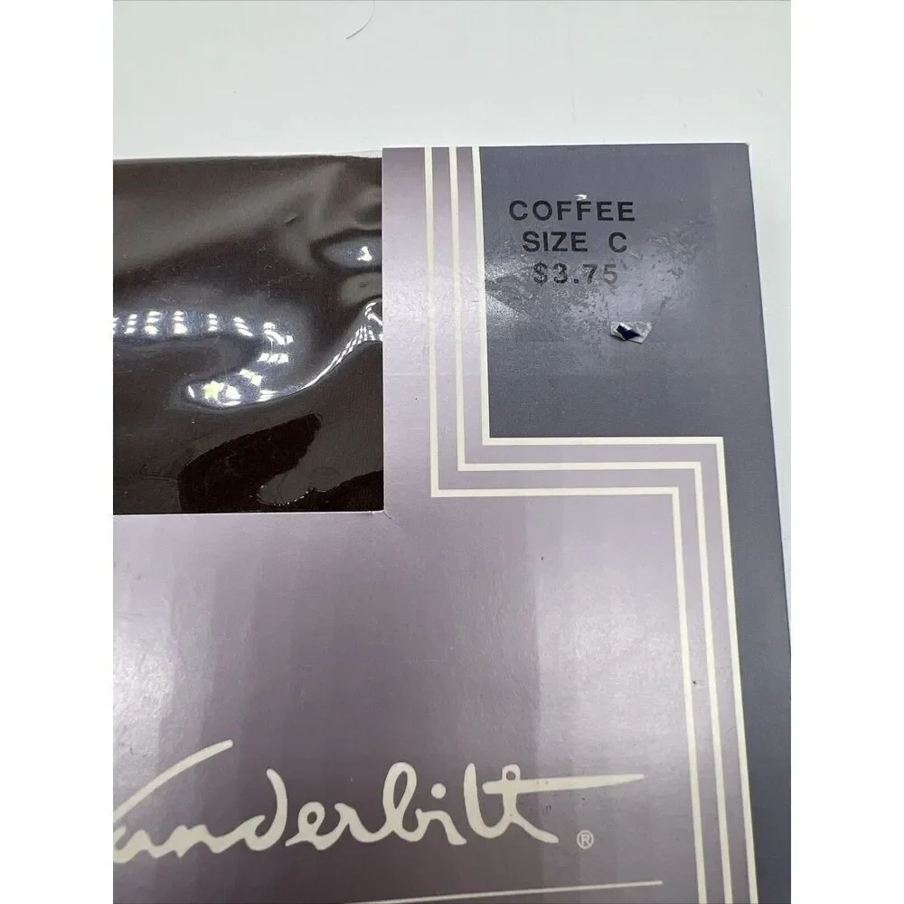 Vintage Gloria Vanderbilt Day Sheer Pantyhose Size C Coffee 100% Nylon